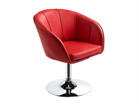 Armchair, Bronx, swivel, red